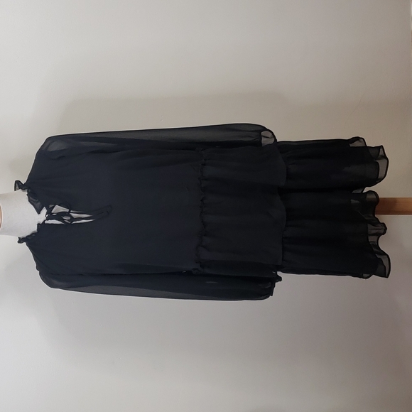 Friends Like These Chiffon Tiered Smock Mini Dress - Picture 1 of 4